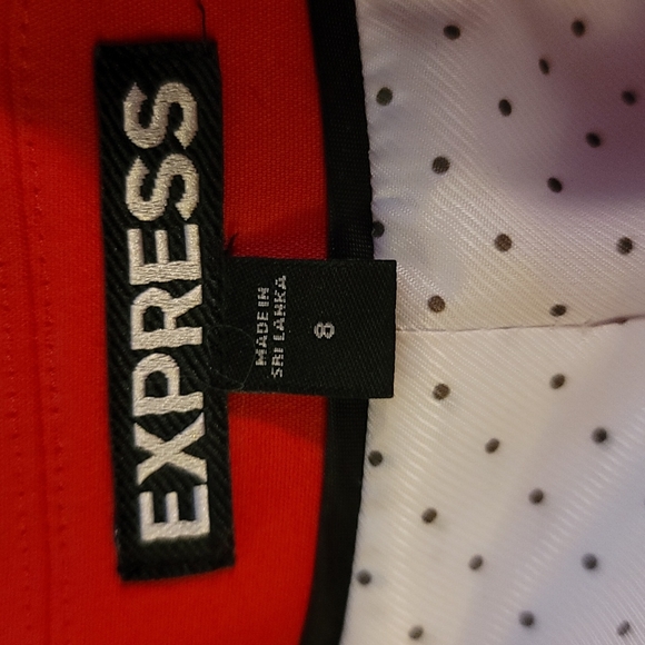 Express One Button Red Blazer size 8 EC - Picture 11 of 12